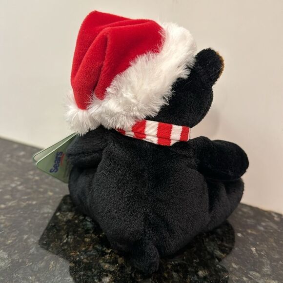 Sears Holiday Crispin 6" Plush Christmas 2010 Black Bear NEW NWT - Picture 5 of 10